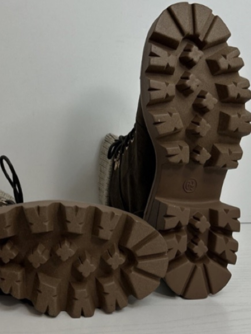 JustFab Women Boots Cold Madrid Color Brown CUBB /OATMEAL Size US 7.5 - Picture 4 of 8